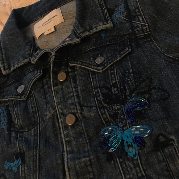 Anthropologie Pilco Sequined Denim Jacket - Picture 5 of 7